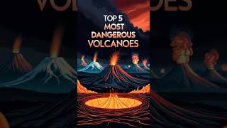 TOP 5 Most DANGEROUS Volcanoes 🌋 top5 volcano volcanoes shorts short dangerous [upl. by Karna283]