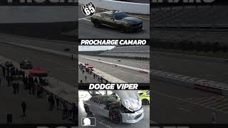 Dodge Viper vs ProCharge Camaro 1LE 65mph Roll Start [upl. by Conlan]