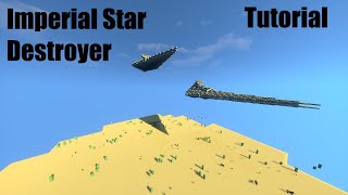 How to build a Imperial Star Destroyer in Minecraft  Tutorial [upl. by Naejamron731]