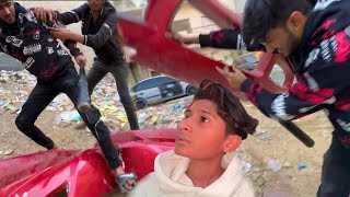 24 Pranks on Vampire in 24 Hour😱 Destroyed his Car😡 [upl. by Annawt]