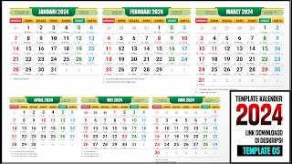 Kalender 2024 Lengkap Dengan Hari Libur Nasional Master [upl. by Norma]