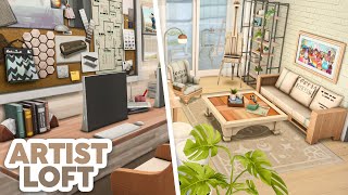 Artist Loft  The Sims 4 Speed Build Apartment Renovation [upl. by Einttirb449]