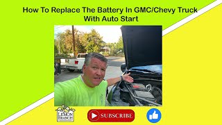 How to Replace the Battery in a 2020 GMC Sierra Denali amp Chevy Silverado with Auto Start [upl. by Artimas]