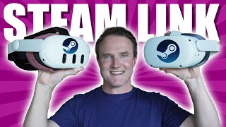 The EASY WAY TO PLAY STEAM VR games on your Quest 3 or Quest 2  STEAM LINK [upl. by Amrac724]