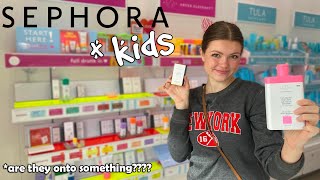 Trying Sephora Kids Makeup and Skincare [upl. by Martelli]