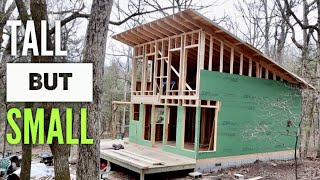 Shed Style ROOF for Our Off Grid Cabin Build  Episode 10 [upl. by Goebel425]