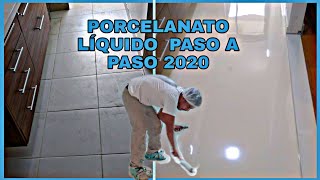 PORCELANATO LÍQUIDO PASO A PASO EN ESPAÑOL 2020 [upl. by Eipper]