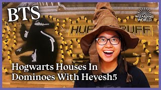 BTS Harry Potter Hogwarts Houses in Dominoes ft Sorting Hat [upl. by Erait]