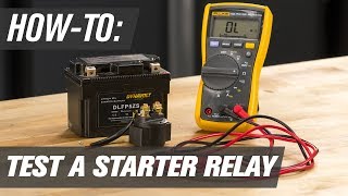 How To Test A Motorcycle ATV amp UTV Starter Relay [upl. by Hollister638]