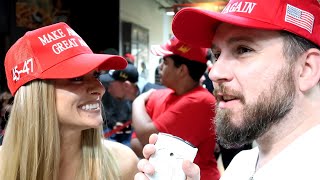 Ich war auf einer TRUMP Rally ❌ Sind die Supporter von DONALD TRUMP wirklich alle NAZlS [upl. by Manlove]