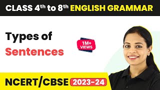 Types of Sentences  English Grammar  Class 4th to 8th English Grammar [upl. by Sparkie259]