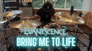 BRING ME TO LIFE  EVANESCENCE  DRUM COVER [upl. by Enilada353]