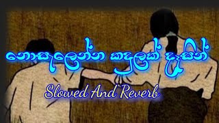 Noselenna Kadulak Desin නොසැලෙන්න කදුලක් Slowed And Reverb  New Sinhala Songs [upl. by Anabelle]