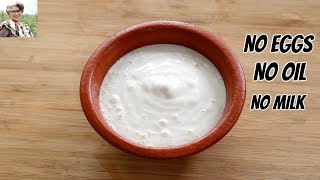 Oil Free amp Eggless Mayonnaise In 1 Minute  How To Make Homemade Mayonnaise In A MixieMixer Grinder [upl. by Nam]