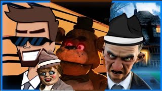 Annabelle  Monster House  Five Nights At Freddys MOVIE  Coffin Dance Song 🎃🍬Happy Halloween🍬🎃 [upl. by Bale]