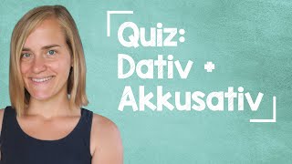 BIG GERMAN QUIZ Akkusativ  Dativ  87 Questions  A1A2 with Jenny [upl. by Tyrone179]