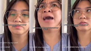 Galit Na Galit Si Teacher Sa Kanyang Mga Estudyante Habang Naka Live Sa Tiktok [upl. by Ahtabbat]