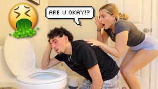 THROW UP PRANK ON GIRLFRIEND GONE WRONG [upl. by Stanley]