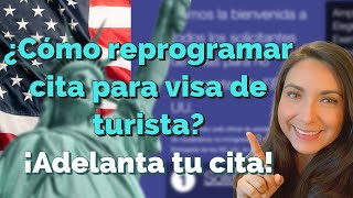 📅🔍¿Cómo reprogramar cita para visa de turista americana [upl. by Narmis626]