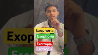 What is Exotropia  Esotropia  Exophoria Esophoria squint exotropia [upl. by Mulac]