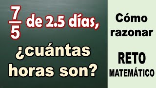 PROBLEMA DE MATEMÁTICAS PARA RAZONAR Reto Fracciones [upl. by Rambort]