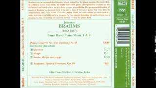 Brahms  Academic Festival Overture op 80 piano 4 hands [upl. by Helyn]