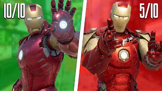 Rating EVERY Iron Man Suit In Marvels Avengers [upl. by Ettari]