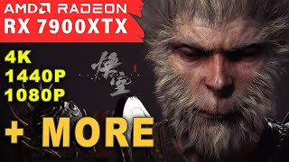 Black Myth Wukong  AMD RX 7900XTX  Multiple Benchmark Comparisons  4K  1440P  Ray Tracing ETC [upl. by Jecon]