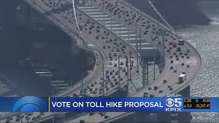 BRIDGE TOLL INCREASES Bay Area Toll Authority votes to add toll bridge increase measure to June ba [upl. by Llennahc]