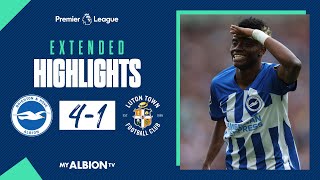 Extended PL Highlights Brighton 4 Luton 1 [upl. by Norbert]