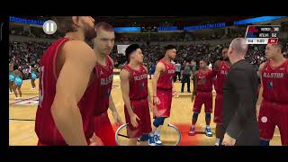 NBA 2k20 mobile AllStars gameplay [upl. by Relyt733]