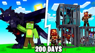 I Spent 200 Days in DRAGONFIRE Minecraft  Heres How It Went [upl. by Ahsemaj]