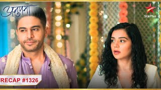 Shruti ne lagaayi Anuj ko haldi  Ep1326  Recap  Anupama  MonSun  10PM [upl. by Virnelli778]