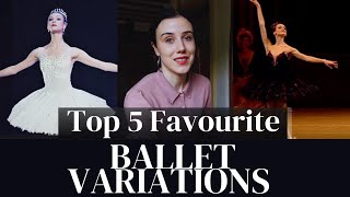 Favourite Ballet Variations  Top 5 variations Swan lake Le Corsaire [upl. by Lleroj]