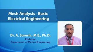 Mesh Analysis  Basic Electrical Engineering by Dr Suresh [upl. by Euqina]