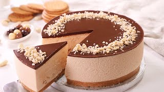 Tarta de Turrón y Chocolate  Tarta fácil sin Horno [upl. by Naujd135]