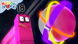 Numberblocks en Español  Episodios completos  NÚMERO 18 [upl. by Amling43]