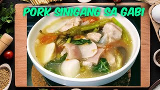 PORK SINIGANG SA GABI  PORK RECIPE  BONINGS KITCHEN [upl. by Cosma]