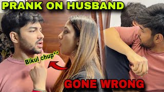 PRANK ON HUSBAND 😰  GONE EXTREMELY WRONG  Tusharshrutivlogs [upl. by Jepum]