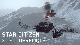 A cinematic look at DERELICTS Star Citizens new 3161 POIs [upl. by Tiraj]