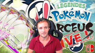 🔴 LIVE SPÉCIAL PÂQUES  3 CARTES À GAGNER amp MÉGAPPARITIONS SHINY SUR LÉGENDES POKÉMON ARCEUS [upl. by Nnylatsyrk746]