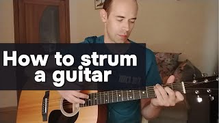 How to strum an acoustic guitar [upl. by Pace142]