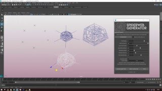 Spiderweb script for Maya Python [upl. by Trueman]