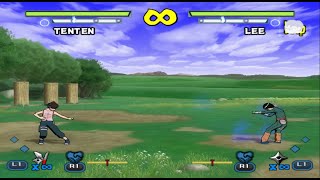 Tenten Vs Lee  Naruto Shippuden Ultimate Ninja 5 Mod PS2 [upl. by Adnole]