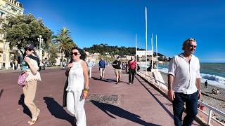 Nice Walking Tour 10 October ProvenceAlpesCôte dAzur France 4K 60fps [upl. by Anicnarf]