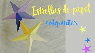 Estrella de papel colgante 3D [upl. by Margreta611]