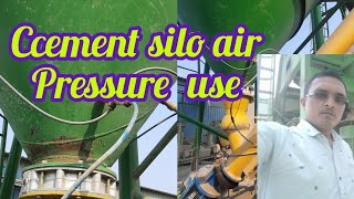 cement silo air pressure system। air flow silo why । cement flow fast kaise kare। pu pipe rmc plant [upl. by Eignav]