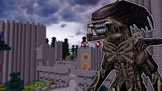 Minecraft DEFENDA O CASTELO DE UM ATAQUE ALIENÍGENA ‹ C4IPIRAS › [upl. by Adnauqahs]