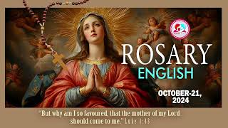 Daily rosary for October 21st 2024 Rosary in English for October 21st joyfulmysteriesoftherosary [upl. by Hera35]