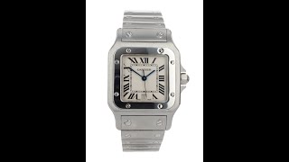 Cartier Santis Galbee Pre Owned Watch Ref 1564 [upl. by Elimac]